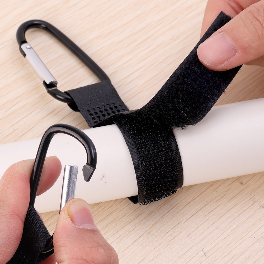 [Trang chủ] Kẹp Carabiner cường độ công nghiệp 5 Cái - Móc hợp kim nhôm công suất 5KG có lớp lót Nylon, đa dụng cho xe đẩy / Hành lý / Tổ chức chìa khóa