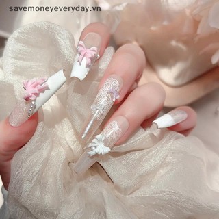[savemoneyeveryday] 30 Chiếc Ruy Băng Đầy Màu Sắc Nơ Móng Tay Quyến Rũ Ruy Băng Thiết Kế Dây Buộc Phụ Kiện Móng Tay Nhựa 3D Móng Tay Nghệ Thuật Trang Trí Cung Cấp Phụ Kiện [vn]