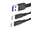 Cáp USB C tự động WU Cáp USB sang USB C Micros USB để truyền dữ liệu sạc nhanh
