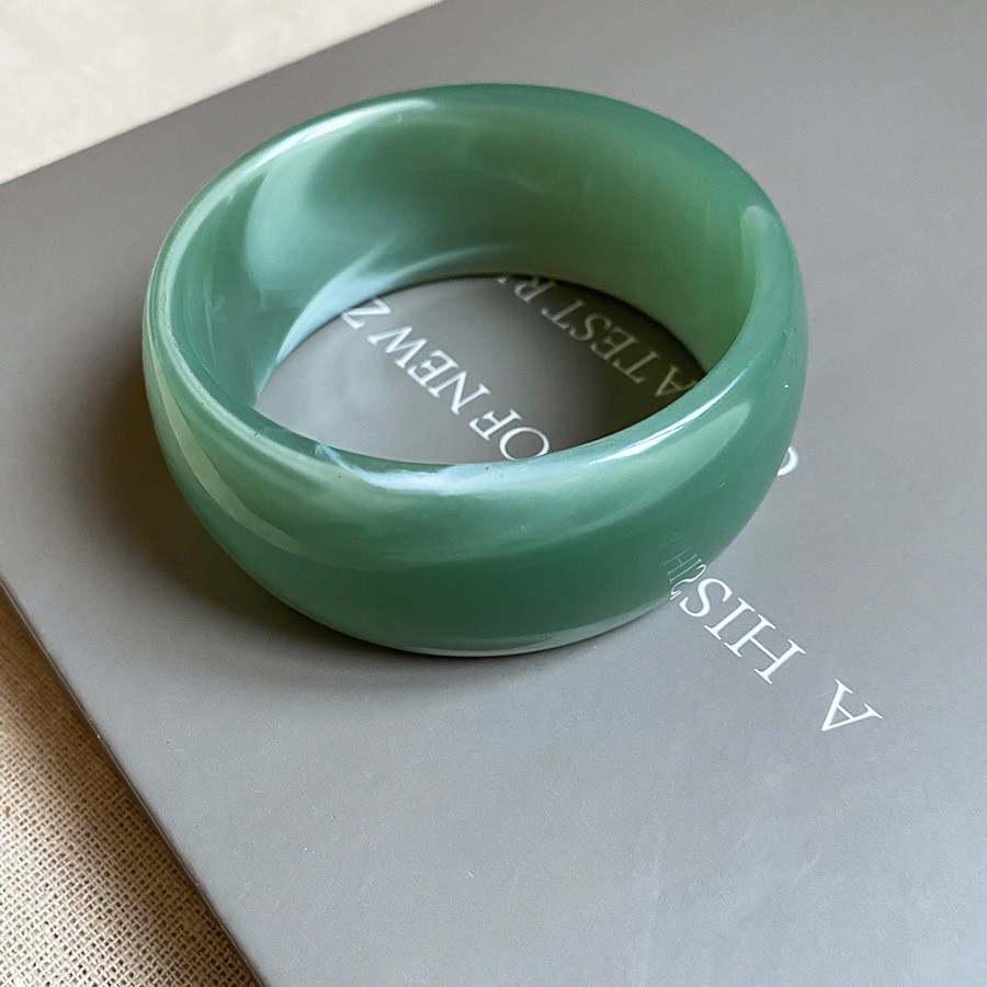 [Jewbeauty] Vòng tay bóng mờ Acrylic thời trang cổ điển Vòng tay đa năng khí chất cá nhân phụ kiện tay