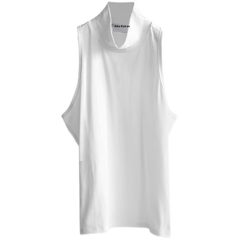 ThaliaWisp Áo Vest nam Áo Vest không tay cổ cao thời trang