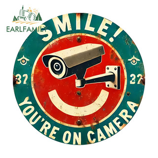 EARLFAMILY Smile You Are On Campra Car Sticker Sáng Tạo Xe Máy Windows Hộp Dụng Cụ Laptop Chống Thấm Nước Vinyl Decal Phụ Kiện Xe Hơi Thời Trang