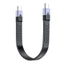 Cáp sạc nhanh Niki USB5 PD240W để hỗ trợ Video 16K 60hz hiệu quả và truyền dữ liệu 80Gbps Dây USB C 13CM
