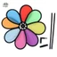 Mưa Nhiều Màu Sắc Dazy Flower Spinner Cối Xay Gió Sân Vườn Trang Trí Ngoài Trời Emkk