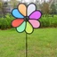 Mưa Nhiều Màu Sắc Dazy Flower Spinner Cối Xay Gió Sân Vườn Trang Trí Ngoài Trời Emkk