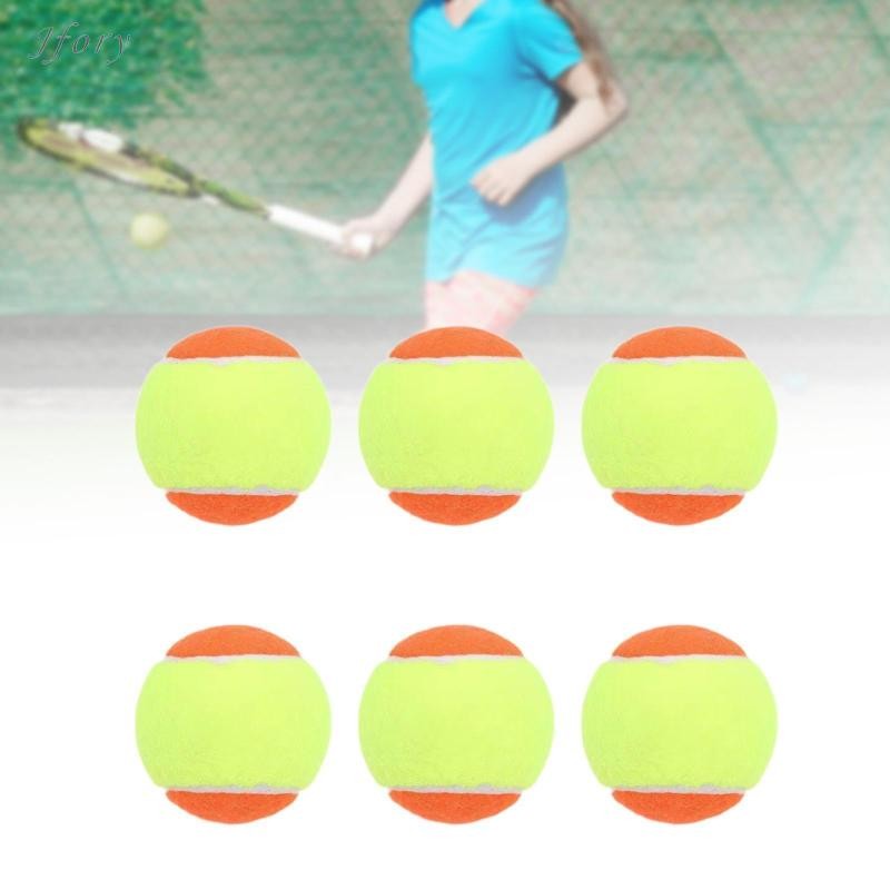 Jfory 6 Bóng Tập Tennis Cho Trẻ Em Thực Hành Bóng Chuyên Nghiệp 2.52 "Đường Kính Cho Trò Chơi Hoạt Động Người Hâm Mộ Trẻ Em Thanh Thiếu Niên