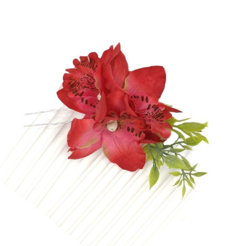 Thời Trang Vải Hoa Kẹp Tóc Phong Lan Kẹp Tóc Bohemian Phong Cách Kỳ Nghỉ Kẹp Tóc Ảnh Phụ Kiện Tóc Kẹp Tóc