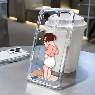 Ốp điện thoại Weighing Girl cho Oppo Reno 14 13 Pro A5 Pro A3 A3X A60 A78 A98 Find x8Pro x8 Findx6 X5 X2pro F11 F7 F9 Reno trong suốt chống rơi Space Case