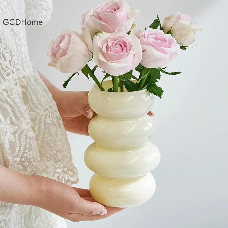 GCDHome 1 Scandinavia Xoắn Ốc Bình Thủy Tinh Sắp Xếp Hoa Nhà Bếp Phòng Khách Phòng Ngủ Nhà Bàn Cưới Bình Trang Trí HOT