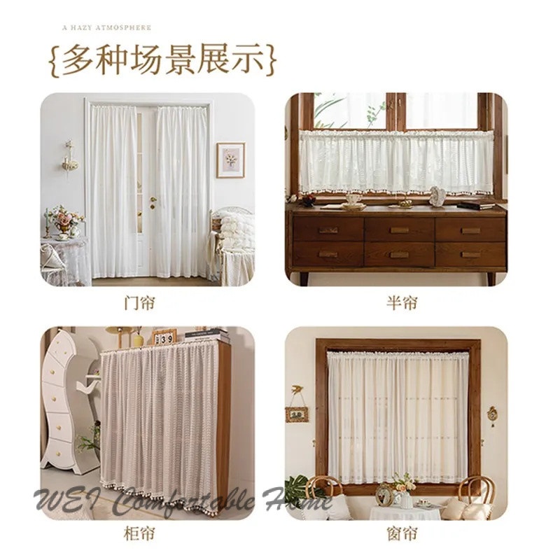 Tủ Chặn Rèm Tủ Quần Áo Rèm Cửa Chống Bụi Rèm Cửa Không Đục Lỗ Rèm Tủ Velcro D