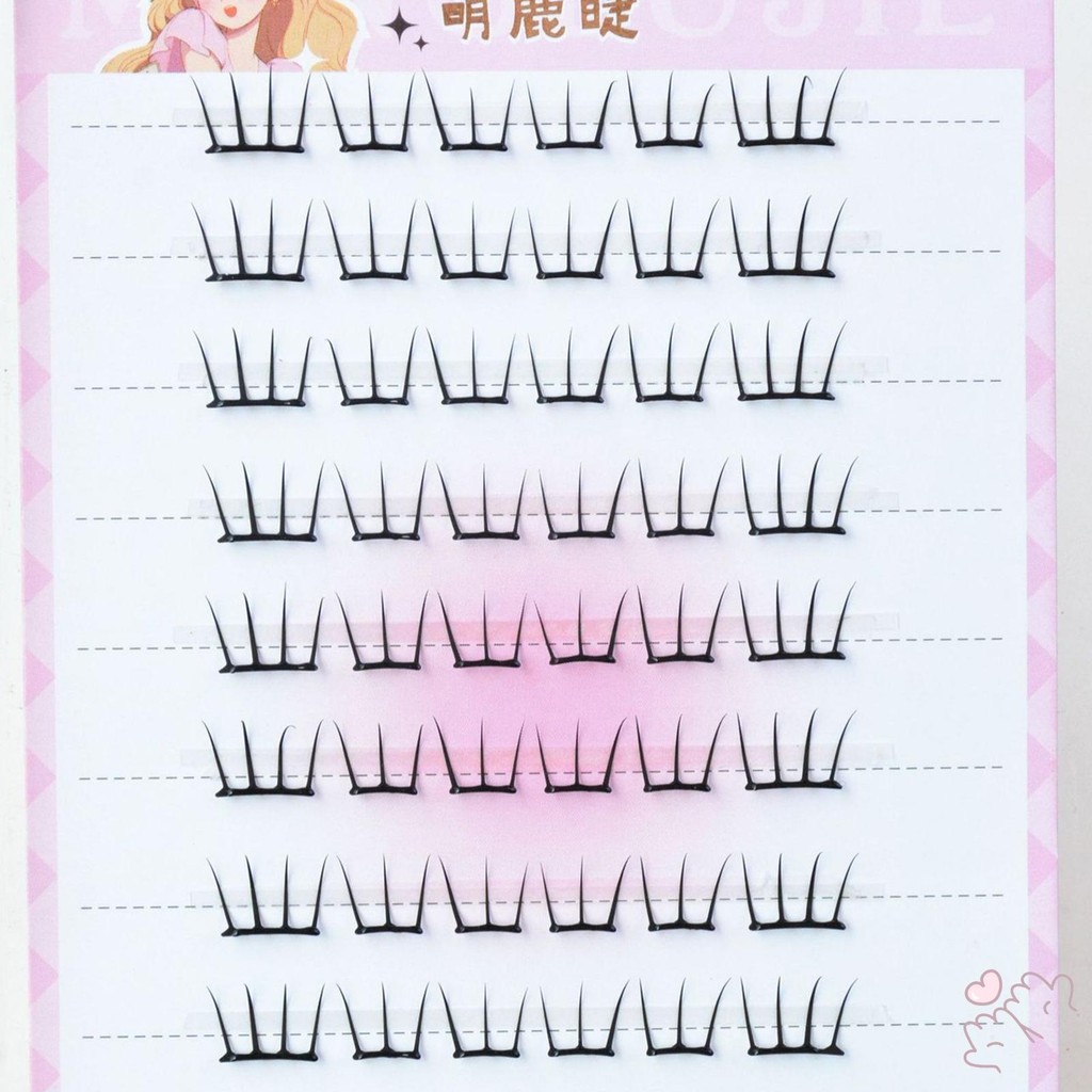 C Curl Hình dạng hồ quang Hàn Quốc Mi Cụm Nữ Cụm Lông Mi Hàng Ngày Để Mua Sắm Hẹn Hò Sử Dụng Hàng Ngày