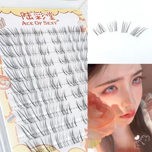 Lông mi nhân tạo mềm mại dày đặc Phần mở rộng lông mi cụm thích hợp để trang điểm tại nhà