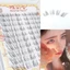 Lông mi nhân tạo mềm mại dày đặc Phần mở rộng lông mi cụm thích hợp để trang điểm tại nhà