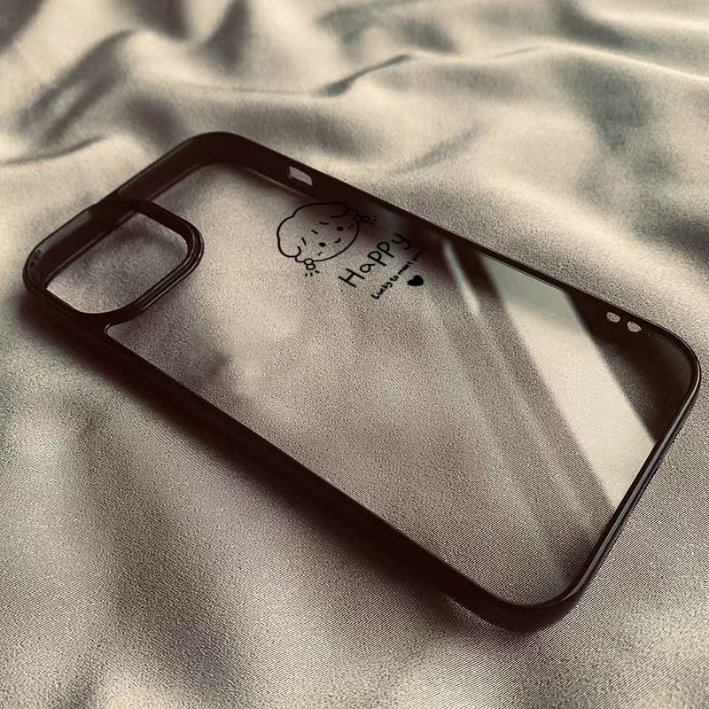 Ốp Lưng Cho iPhone 16 15 14 13 12 11 Pro Max 16e Cho iPhone XS Max X XR 8 7 Plus SE2020 2022 Cặp Đôi Bé Trai Cô Gái Trong Suốt Silicon Chống Sốc