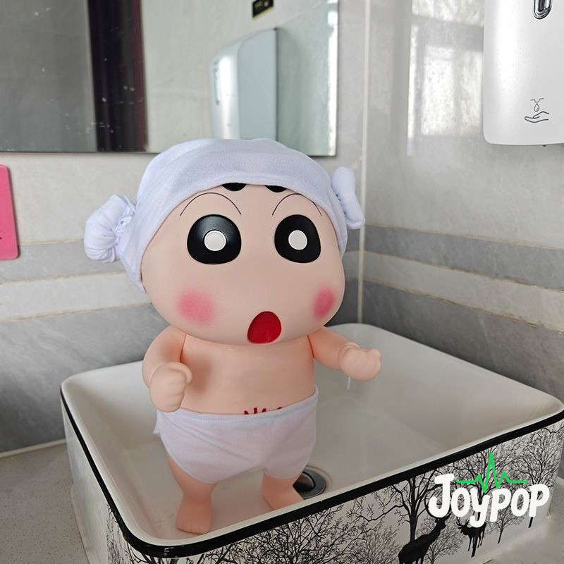 Đồ trang trí Shin-Chan Đồ trang trí Shin-Chan Nohara Shinnosuke Model Bath Vinyl Elephant Doll Gift- * & &