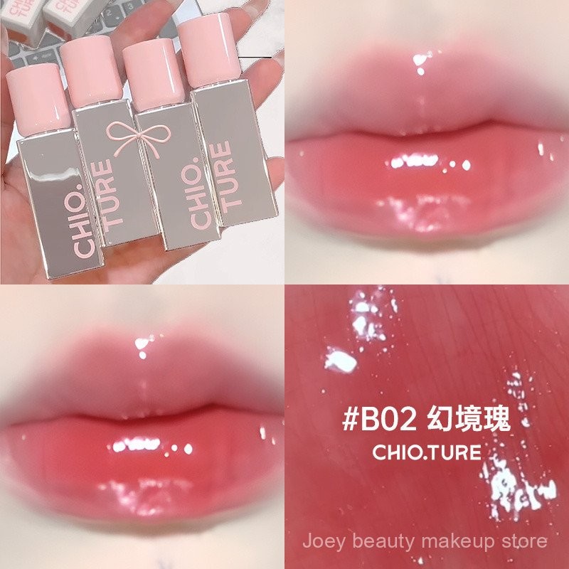 CHIOTURE son môi chống nước gương bạc nhỏ son môi gương ánh nước 2T9T