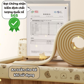 Đệm Xốp Chống Va Chạm Cho Bé,  Dải Bảo Vệ Chống Va Đập Tự Dính 2 Mét, Xốp Bọc Cạnh Bàn, Đầu Giường