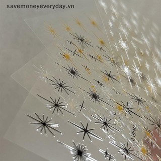 [savemoneyeveryday] Đề can dán móng tay nghệ thuật Star Radiant, Đề can móng tay tự dính 3D Thiết kế đường dây Đồ dùng móng tay cho móng tay DIY Trang trí móng tay [vn]