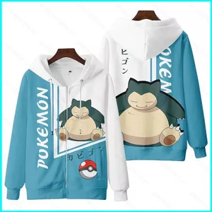 Cosplay Áo Dài 3D Hoodie Phong Cách Pokémon Snorlax - Unisex