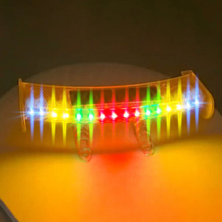 Đa Năng Mini Năng Lượng Mặt Trời Xe Phía Sau Cánh Gió Đuôi Đèn LED Nhấp Nháy Cảnh Báo Cánh Chống Thấm Nước Với Cảm Biến Thông Minh Sửa Đổi Phụ Kiện