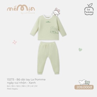 La pomme AW2025 Bộ dài tay La Pomme ngày vui nhộn T12.3 cho bé