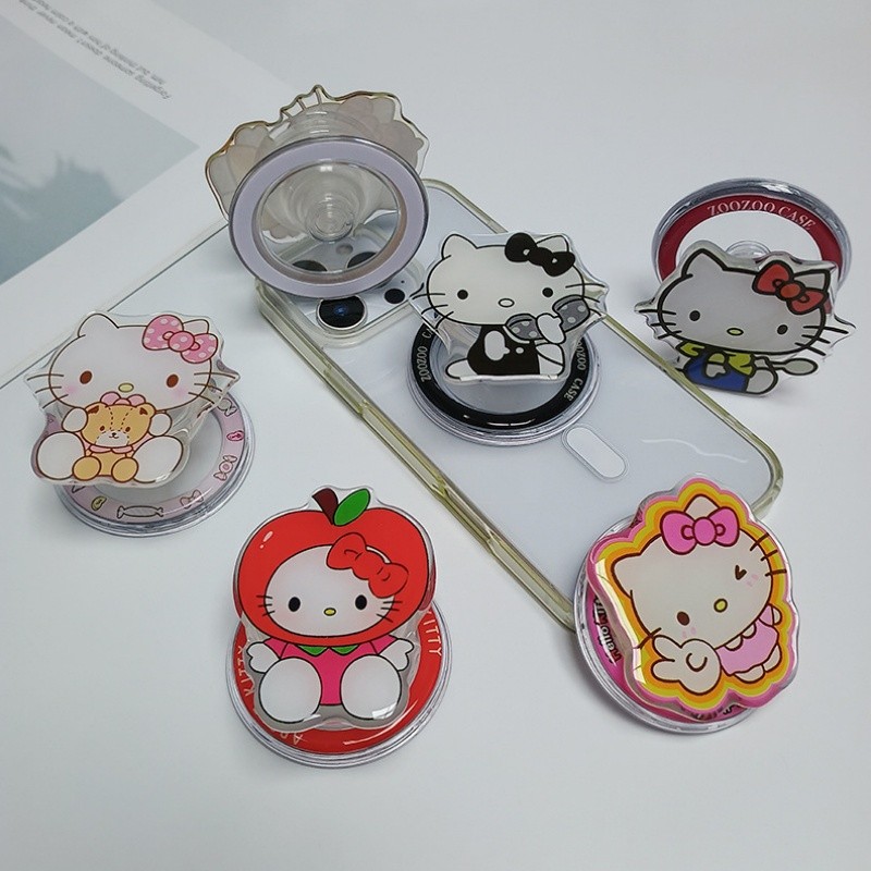 Giá đỡ từ tính Giá đỡ điện thoại từ tính Dễ thương Hello Kitty Cat Giá đỡ điện thoại dễ thương