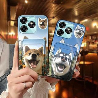 Ốp Điện Thoại Bảo Vệ Hoạt Hình Cho UMIDIGI G6 5G Ốp Lưng Chống Bụi Bẩn Túi Đựng Thẻ Graffiti Chống Sốc Cho Chó Khe Cắm Thẻ Silicon Bao Bọc Toàn Bộ Chống Thấm Nước TPU Dễ Thương