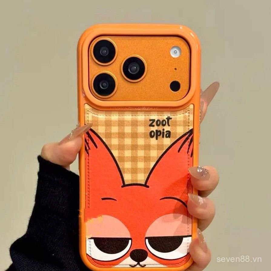 Ốp Điện Thoại Thích Hợp Cho iPhone X XS XR XSMAX 11 12 13 14 15 16 17 Pro max Plus Air Phiên Bản Q Dễ Thương Kẻ Sọc Mặt Lớn Judy Nick Chain Vỏ Bảo Vệ Chống Sốc Chống Sốc Bao Gồm Tất Cả ZNAK