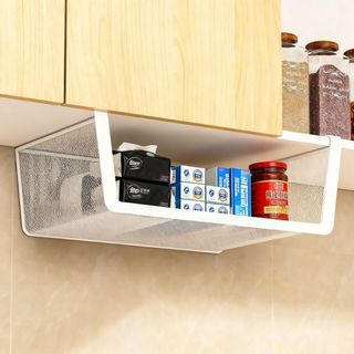 MEGOCE Tủ Sắp Xếp, Treo Tường Thiết Kế Kéo Ra Giỏ Đựng Gia Vị, Trên Cửa Kim Loại Dung Tích Lớn Dưới Kệ Lưu Trữ Nhà Bếp Lưu Trữ