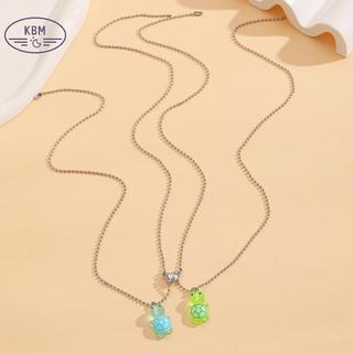 KBM Dạ Quang Rùa Trái Tim - Bộ Mặt Dây Chuyền Cho Nam và Nữ, Phù Hợp Làm Quà Tặng và Dự Tiệc