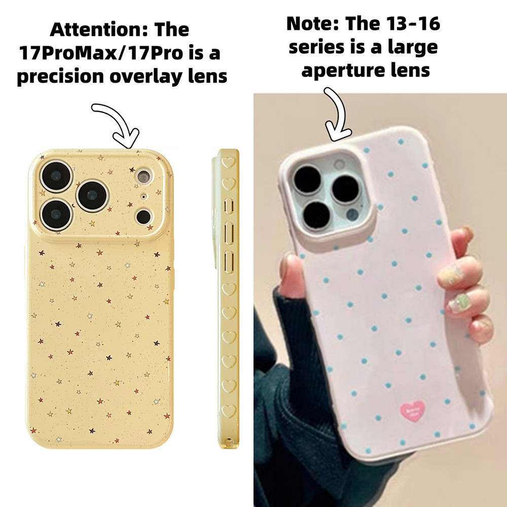 Ốp điện thoại mềm hình trái tim tình yêu đầy màu sắc cho iPhone 17 Pro Max 16 15 14 13 Vỏ bảo vệ chống sốc