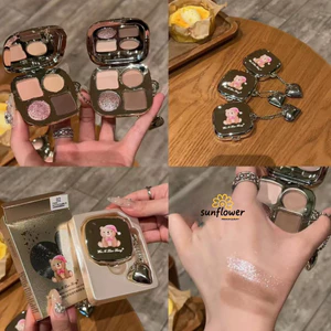 Bảng phấn mắt Little Bear 4 màu Matte Pearl Diamond Eyeshadow