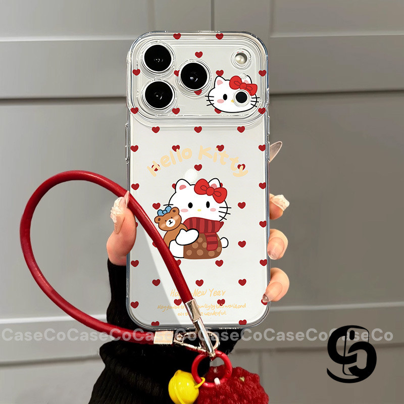 Áp cho IPhone 13 17 12 16 11 14 15 Pro Max 8 14 15 16 7 Plus X XR XS Max Air SE 2020 Ốp điện thoại Hello Kitty dễ thương