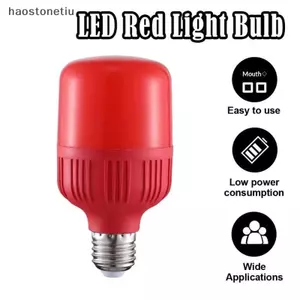 Bóng đèn LED màu đỏ công suất cao NS E27 / B22 AC 220V 5W 10W 15W 30W Độ sáng cao Đèn điểm Lễ hội Bóng đèn Giáng sinh NS