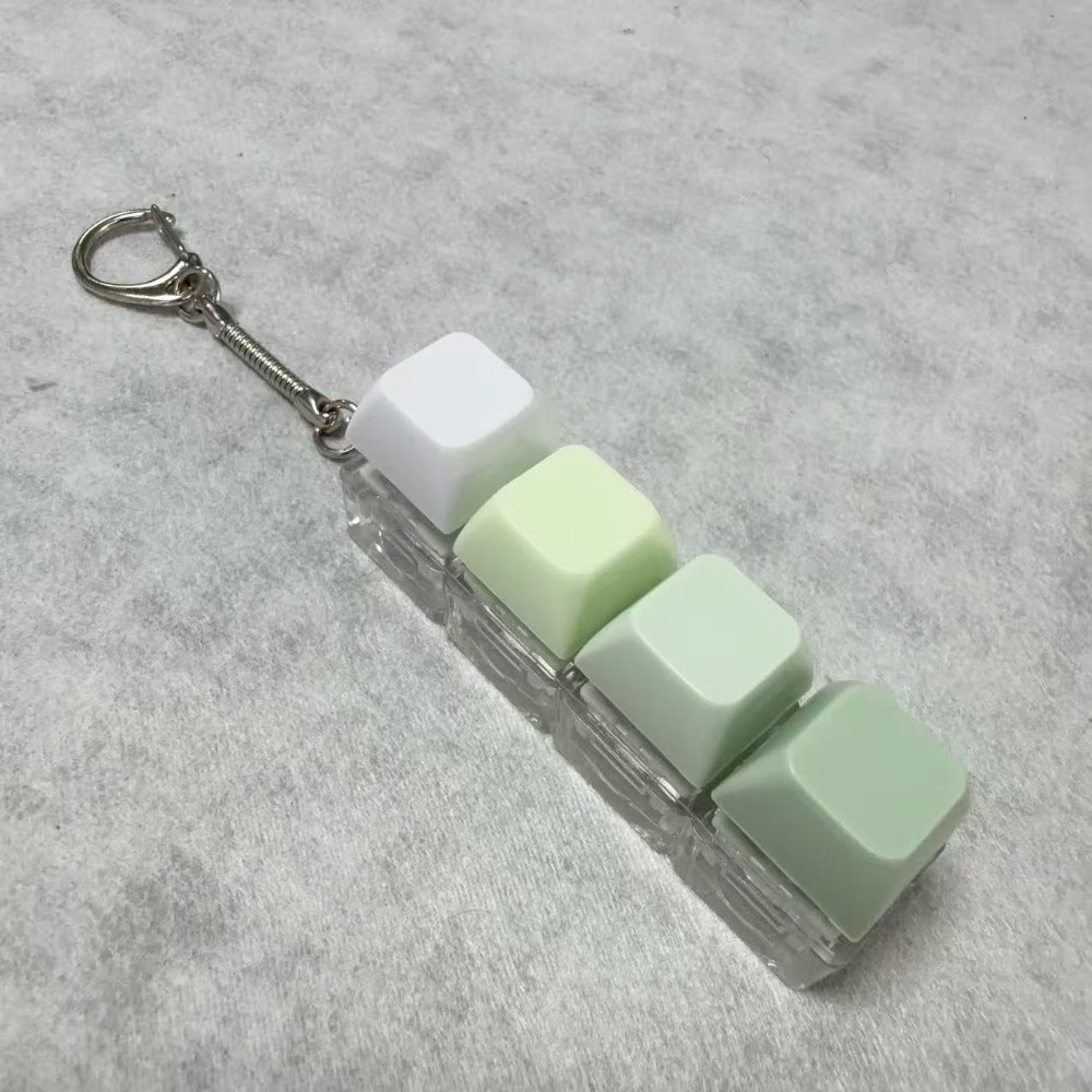 Bàn phím ngón tay JUIC, Keycap 2 / 3 / 6 / 9 Phím Fidget Móc khóa, Vượt qua thời gian Tiện ích Nút chìa khóa Đồ chơi giải nén dành cho người lớn