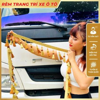 Rèm trang trí kính lái ô tô, xe tải, rèm thổ cẩm nhiều màu sắc