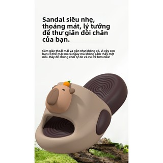 Dép EVA Capybara cho bé – Dép lê mềm nhẹ, chống trượt, dùng tắm & mang trong nhà