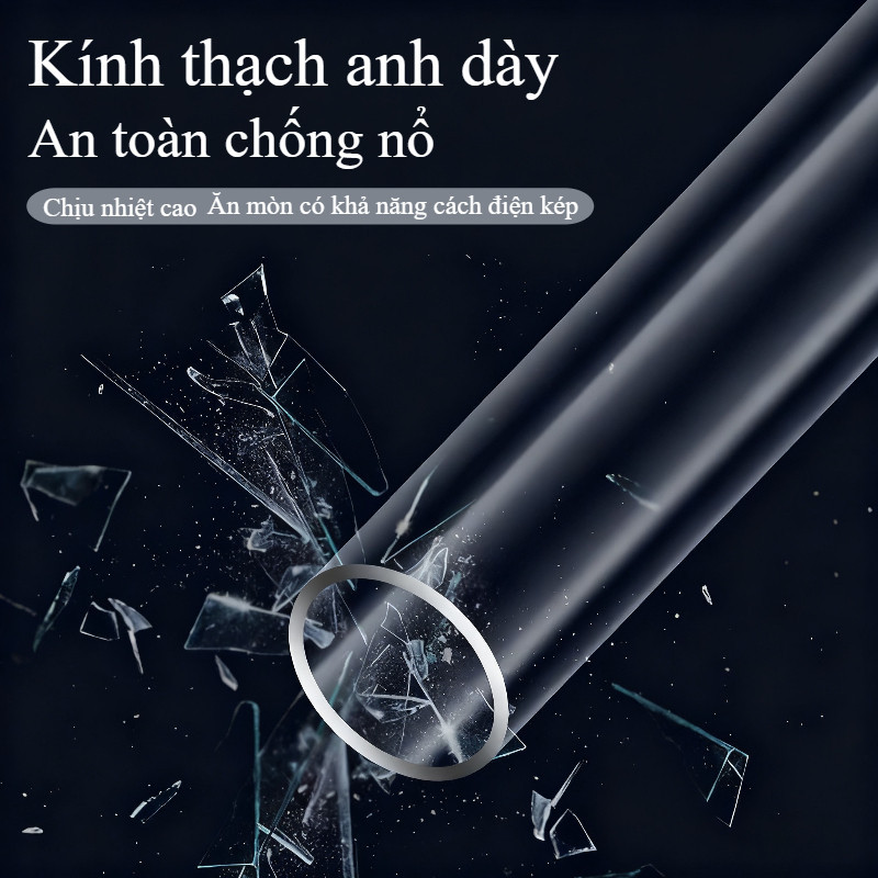 Sưởi Bể Cá Tự Động 25W-300W - Thiết Kế Chống Nổ An Toàn, Vỏ Chống Bỏng, Giữ Nhiệt Chính Xác Cho Cả Nước Ngọt & Mặn