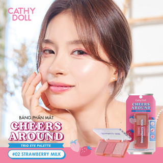 Bảng Phấn Mắt 3 Ô Kết Hợp Màu Lì Và Nhũ Cheers Around Trio Eye Palette 2g x 3 màu