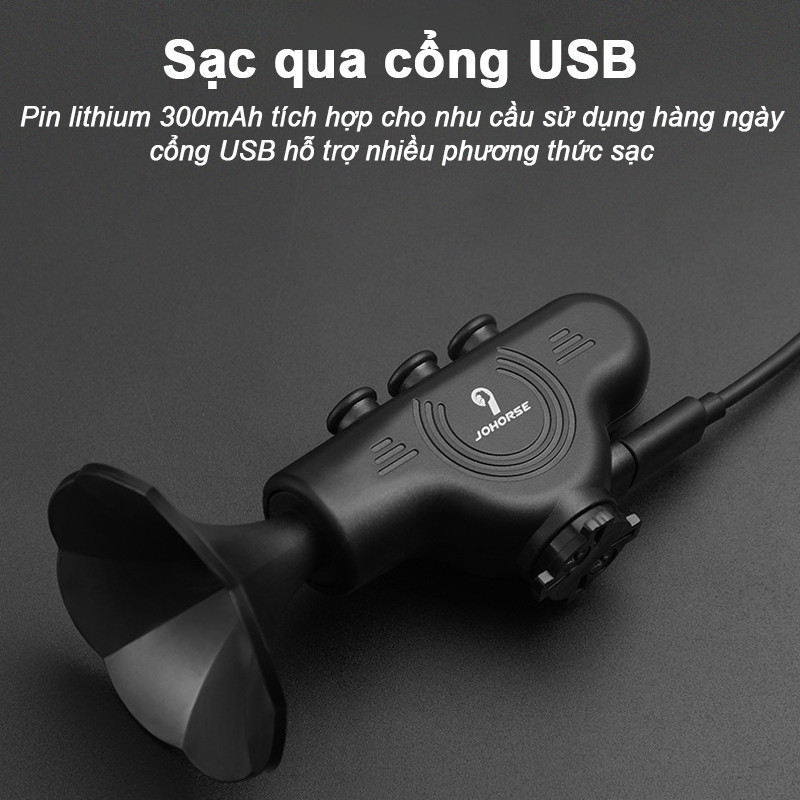 Chuông Điện Tử Xe Đạp & Xe Điện 120dB - Âm Thanh Cảnh Báo Lớn, Sạc USB, Thiết Kế Chống Thấm Nước
