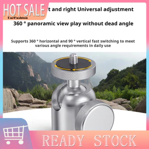 < CarFashion > Máy chiếu Đầu bi mini Camera Đầu bi mini Hợp kim nhôm Đầu bi mini 360° Xoay Camera Gắn Adapter 1 / 4 3 / 8 Inch Vít Cho Dslr Led Video Light Cell Pho