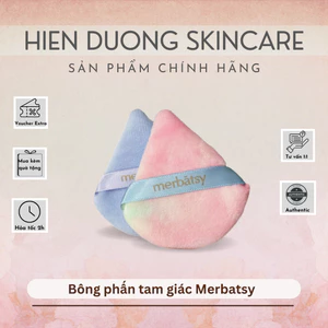 Bông phấn tam giác Merbatsy - Bông phủ phấn, dặm phấn chuyên nghiệp