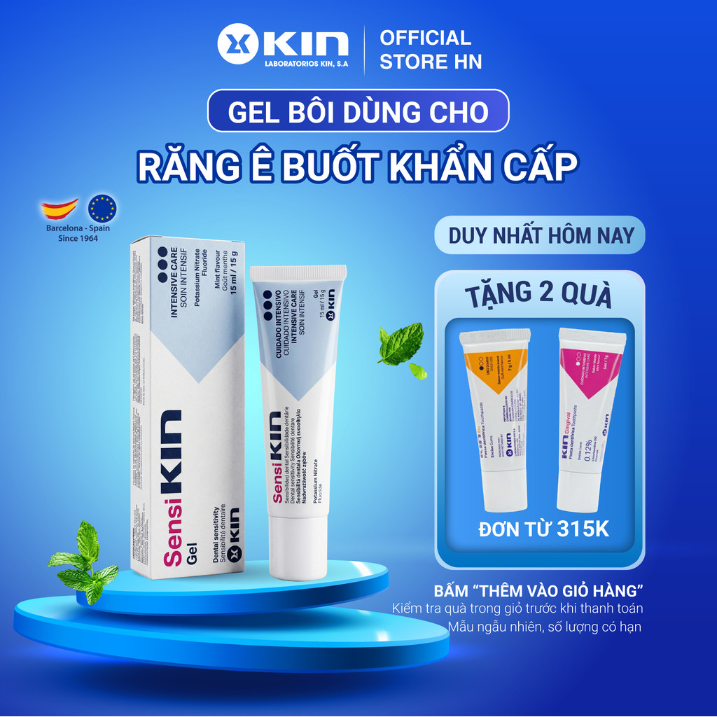 Gel Bôi Sensi Kin Cho Răng Ê Buốt Cấp Tính, Răng Nhạy Cảm, Tuýp 15ml ...