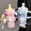 Cốc Giữ Nhiệt Hoạt Hình Mèo Hello Kitty 600ml ( Kèm móc xinh xỉu )