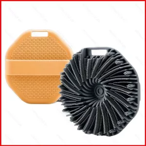 ST2 Silicone Tắm Body Brush Tẩy Tế Bào Chết Chà Mềm Lông Lưng Chà Găng tay đi tắm Cho Nam Nữ TS2
