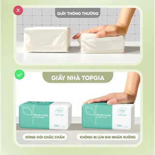 [Thùng 30 gói] Giấy ăn rút đa năng TopGia 3 màu cao cấp, mềm mịn, an toàn, thấm hút tốt