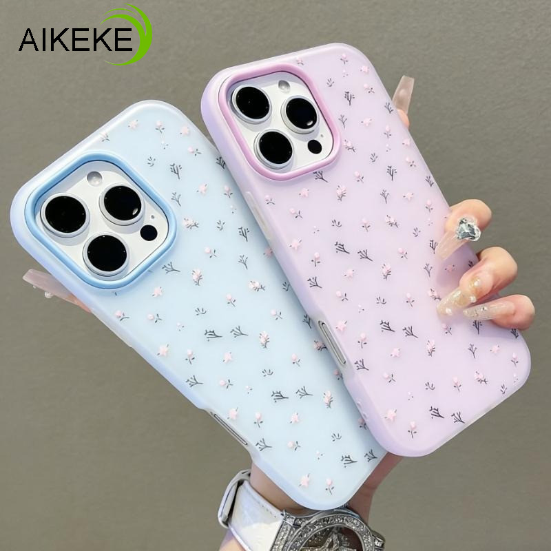 Ốp Điện Thoại Mờ Hoa Tươi Thời Trang Cho Tecno Spark 50 40 Pro Plus 40C 30 Pro 30C 20 Pro Plus 20C 10 10C 9 8C 5 Pro 4G 5G Vỏ Màu Kẹo Cặp Đôi Đơn Giản 2 Trong 1 Ốp Lưng