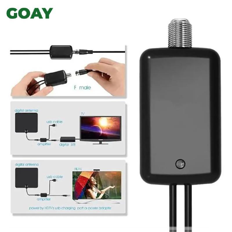 GOAY Digital TV Ăng Ten Khuếch Đại Tín Hiệu Tăng Cường 4K UHD Ăng Ten TV Độ Nét Cao Bộ Thu Tín Hiệu Ăng Ten TV Tăng Cường Tín Hiệu VN