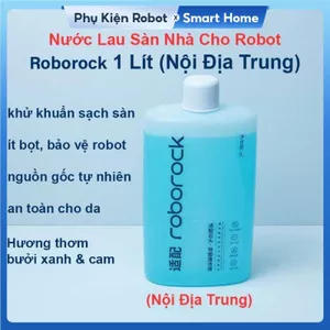 Nước Lau Sàn Cao Cấp Roborock 1 Lít Cho Robot Hút Bụi Lau Nhà, Mùi Hương Hoa Bưởi Xanh & Cam, Hàng Nội Địa Trung.