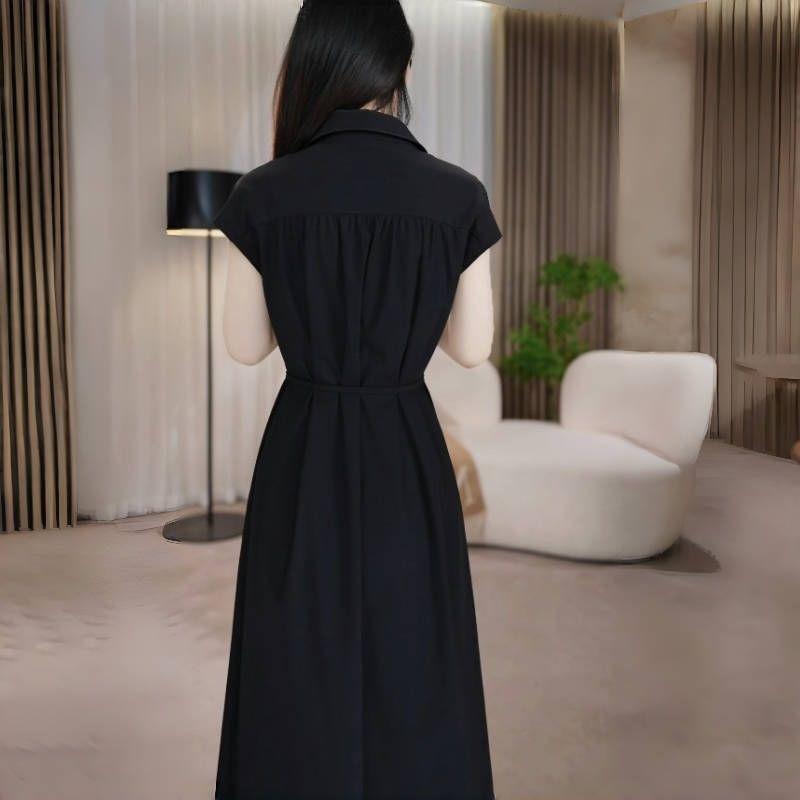 Váy nữ phong cách Hepburn thanh lịch, chất liệu cao cấp, phù hợp mùa hè